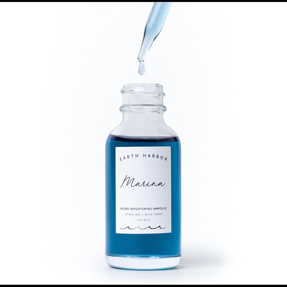 Brand new earth harbor marina brightening face oil